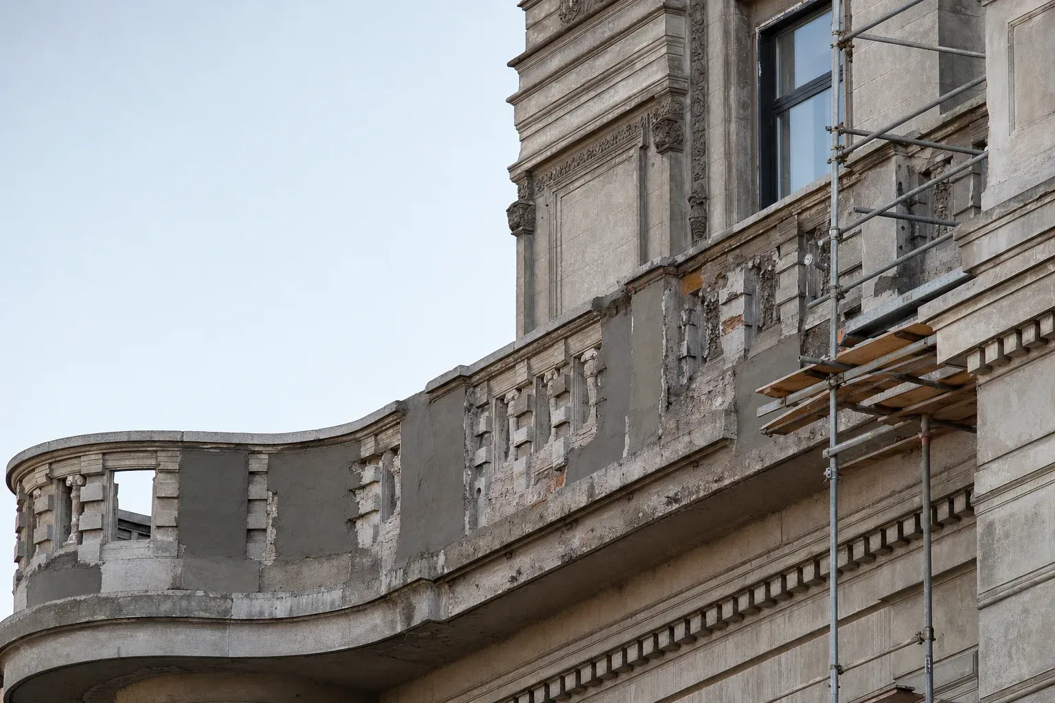 Façade de bâtiment patrimonial